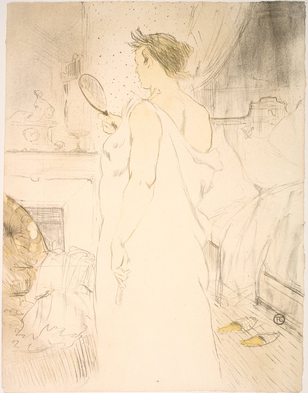 Glasskvinna, Handglass av Henri de Toulouse Lautrec
