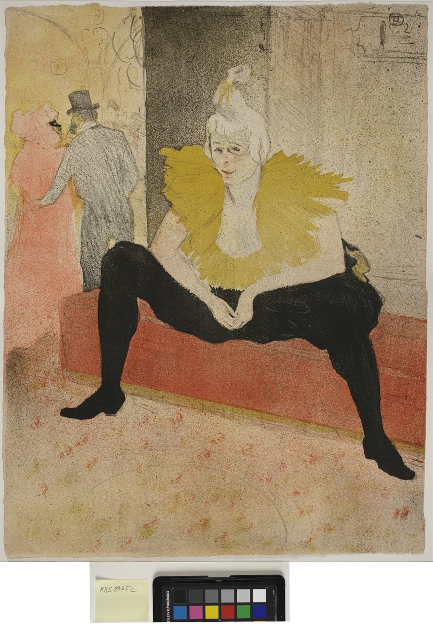 Kvinna på brickan, Frukost, Madame Baron och Mademoiselle Popo av Henri de Toulouse Lautrec