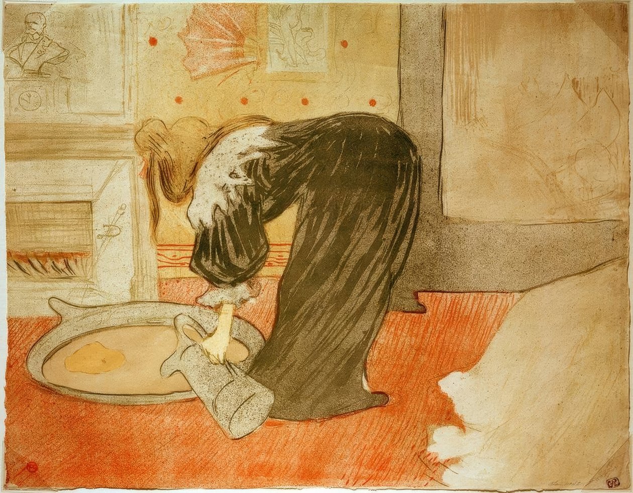 Kvinna i badkar av Henri de Toulouse Lautrec