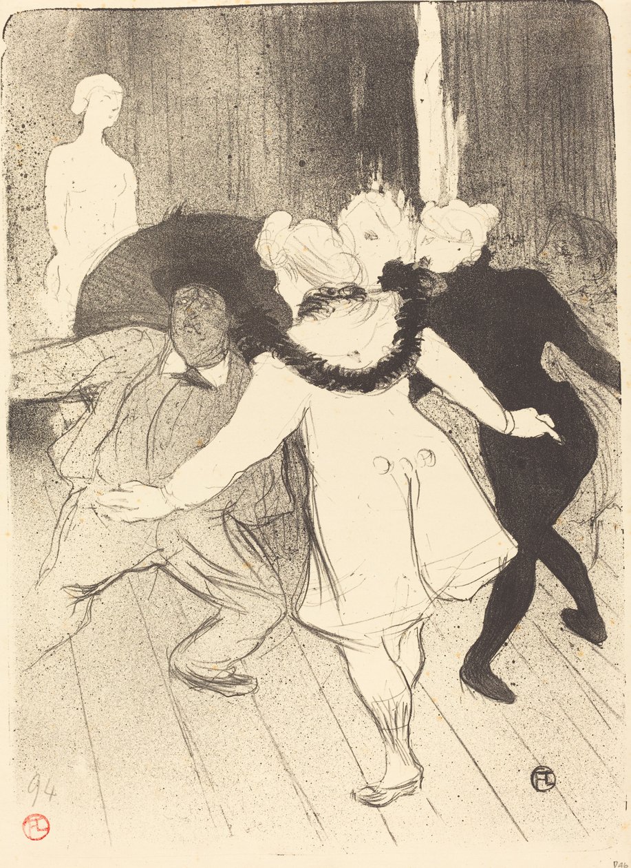 Folies-Bergere: M. Prudhommes censorer av Henri de Toulouse Lautrec