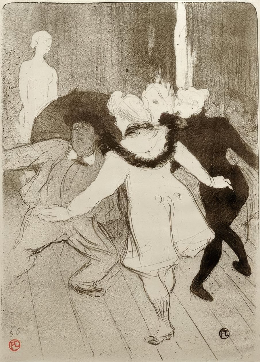 Folies Bergère, Monsieur Prudhommes blygsamhet av Henri de Toulouse Lautrec