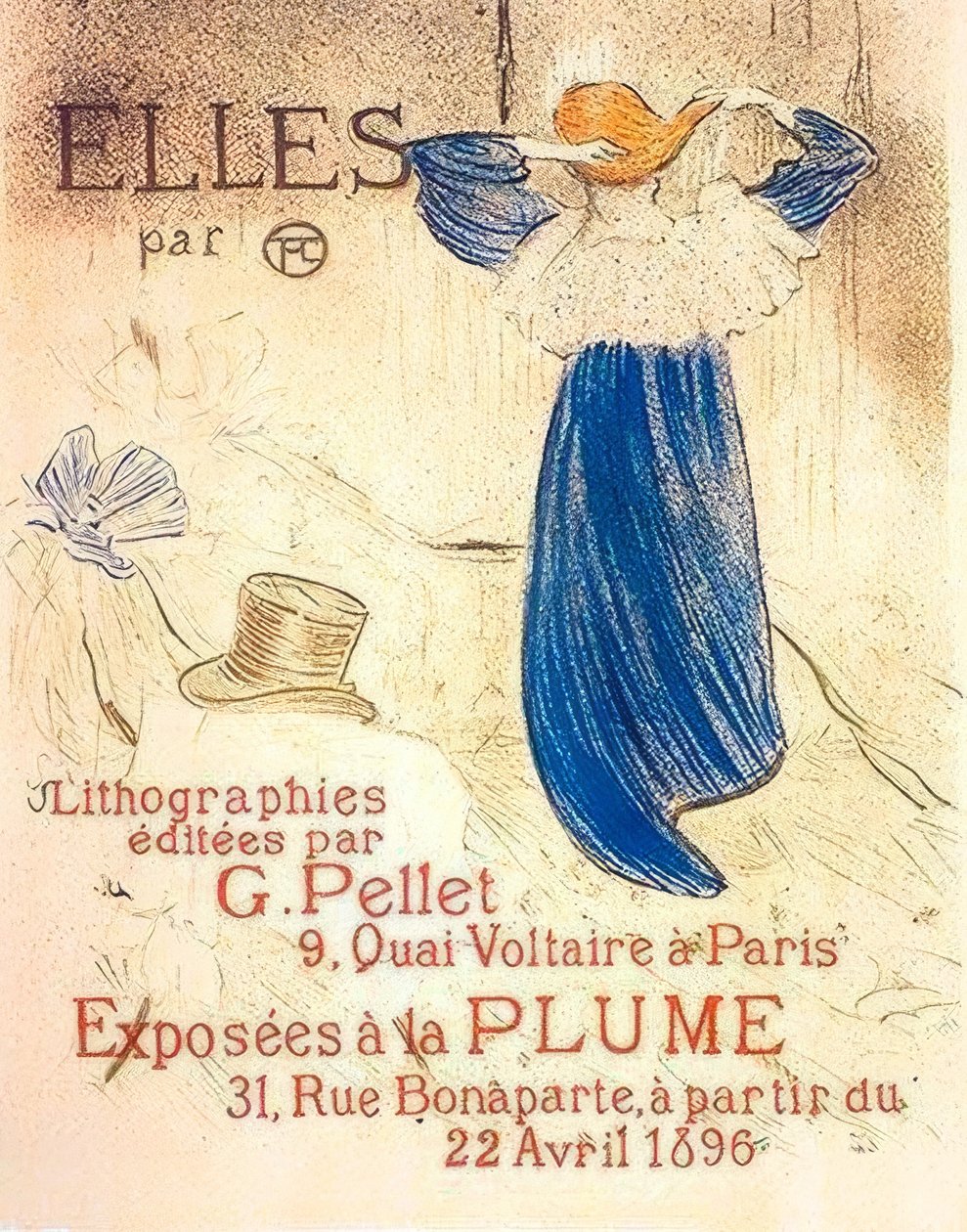 Frontispice för Elles av Henri de Toulouse Lautrec