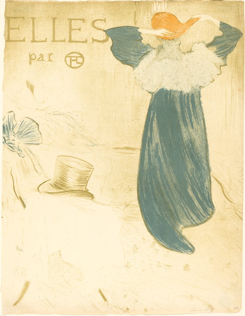 Frontispice för Elles, 1896. av Henri de Toulouse Lautrec