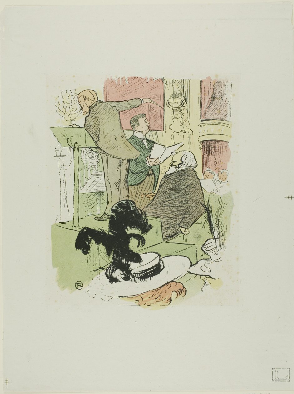 Stora operakonserter: Ambroise Thomas deltar i en repetition av Françoise de Rimini av Henri de Toulouse Lautrec
