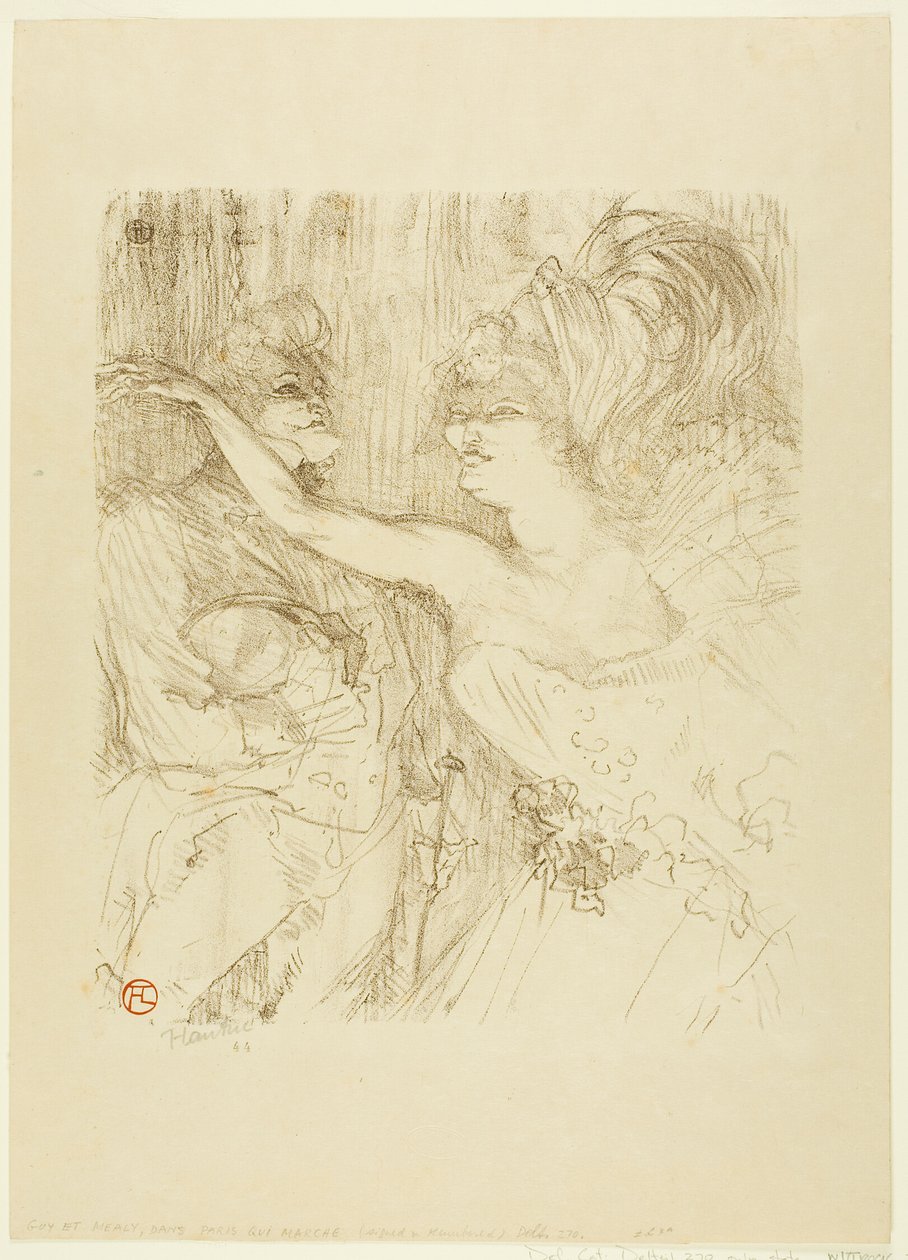 Guy och Mealy, i "Paris qui Marche av Henri de Toulouse Lautrec