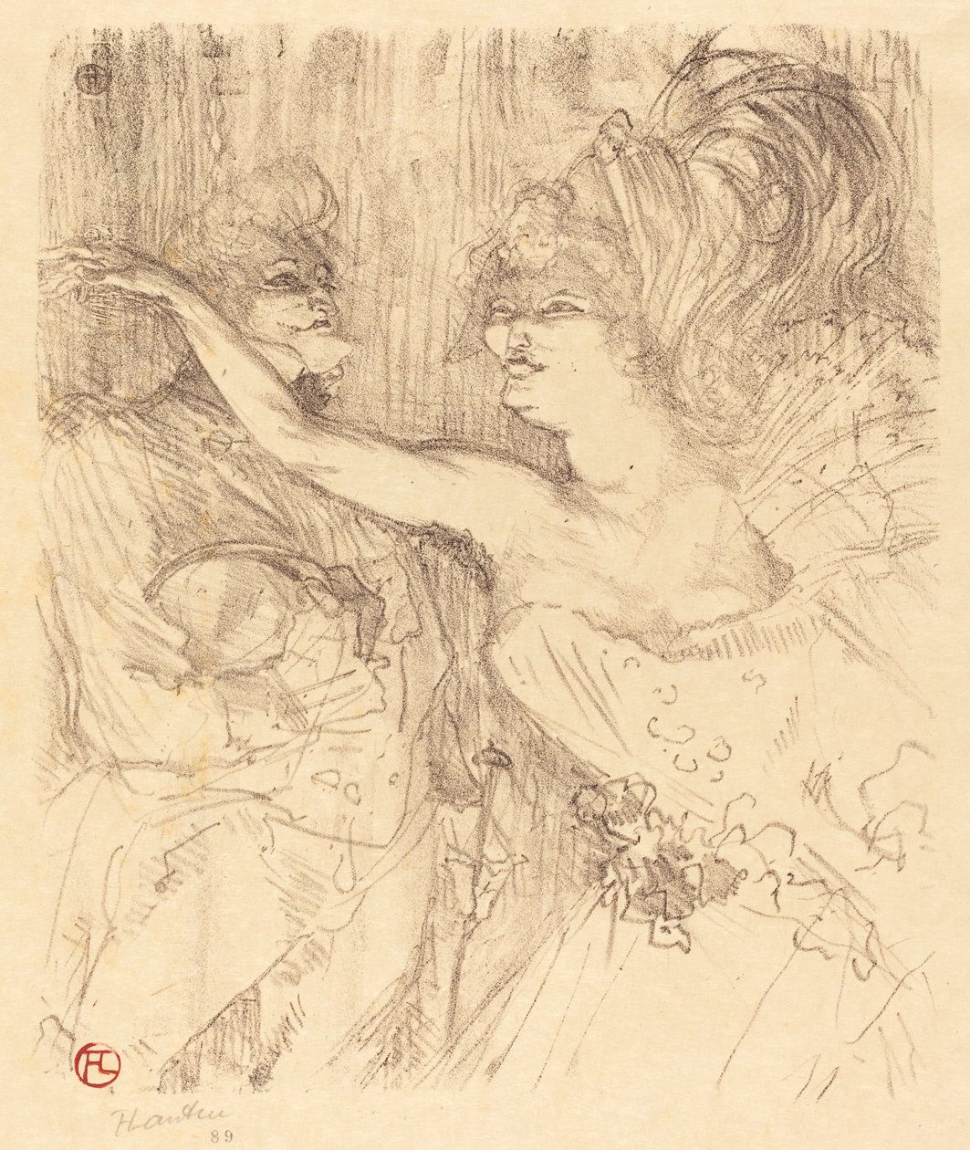 Kille och Mealy går i Paris Guy och Mealy går i Paris, 1898. av Henri de Toulouse Lautrec