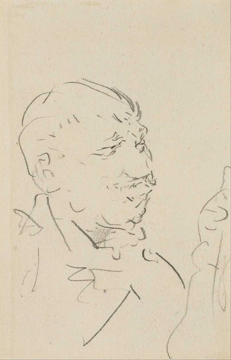 Huvud av en man av Henri de Toulouse Lautrec