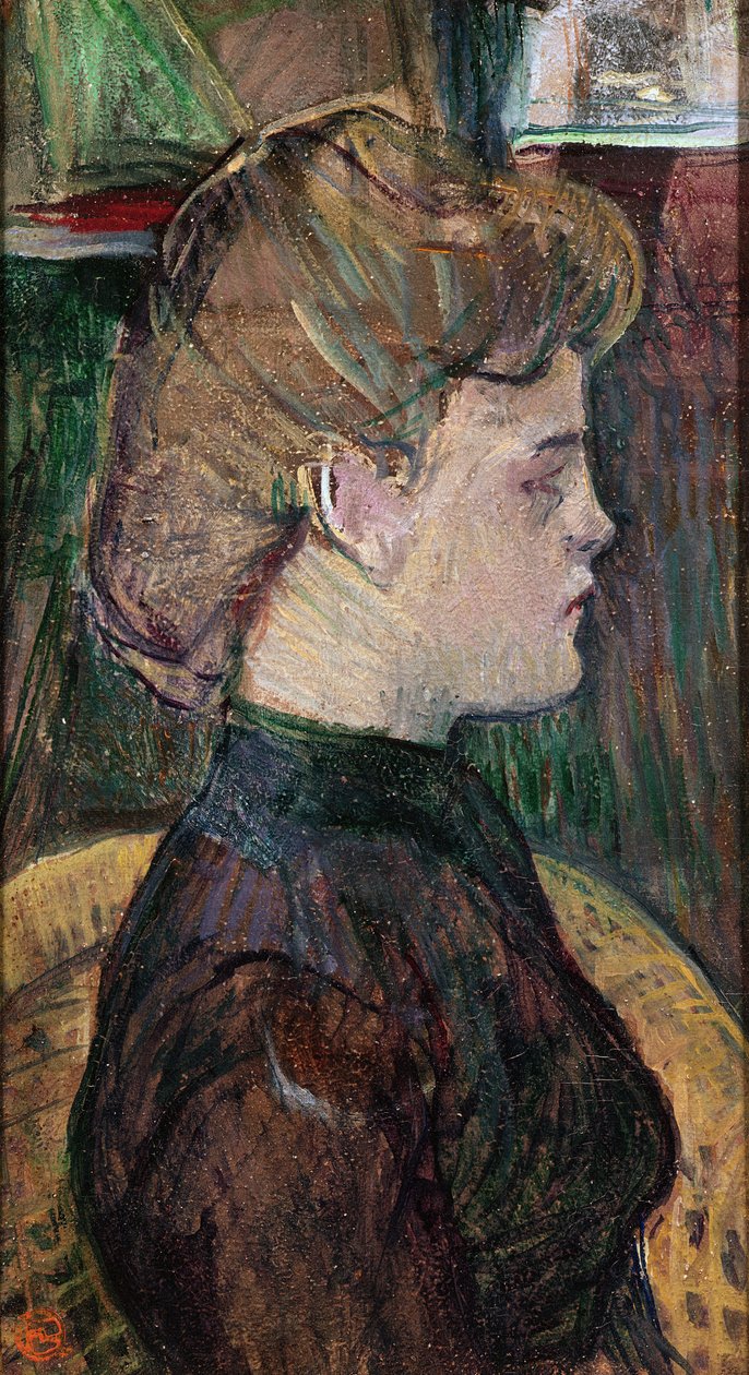 Hél ène V. Juliette Vary, 1888 (olja på trä) av Henri de Toulouse Lautrec