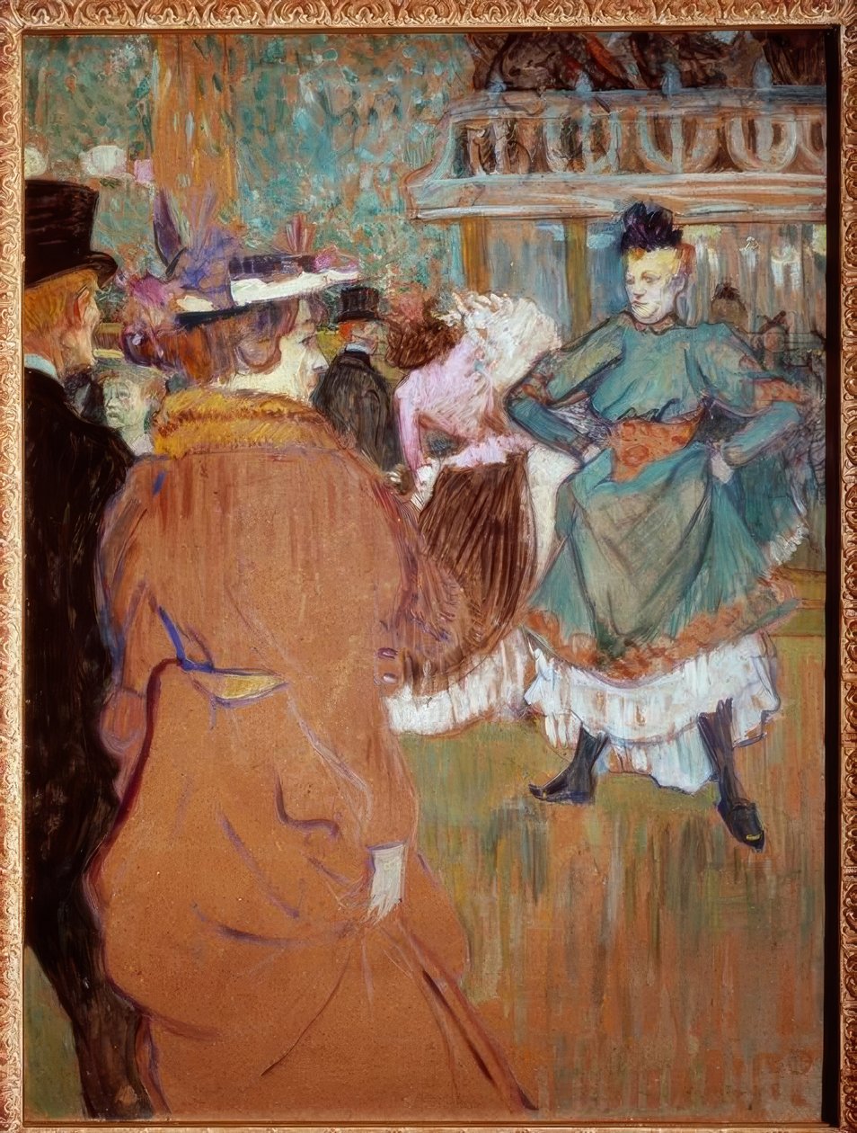 Vid Moulin Rouge: början av kvadrillen av Henri de Toulouse Lautrec