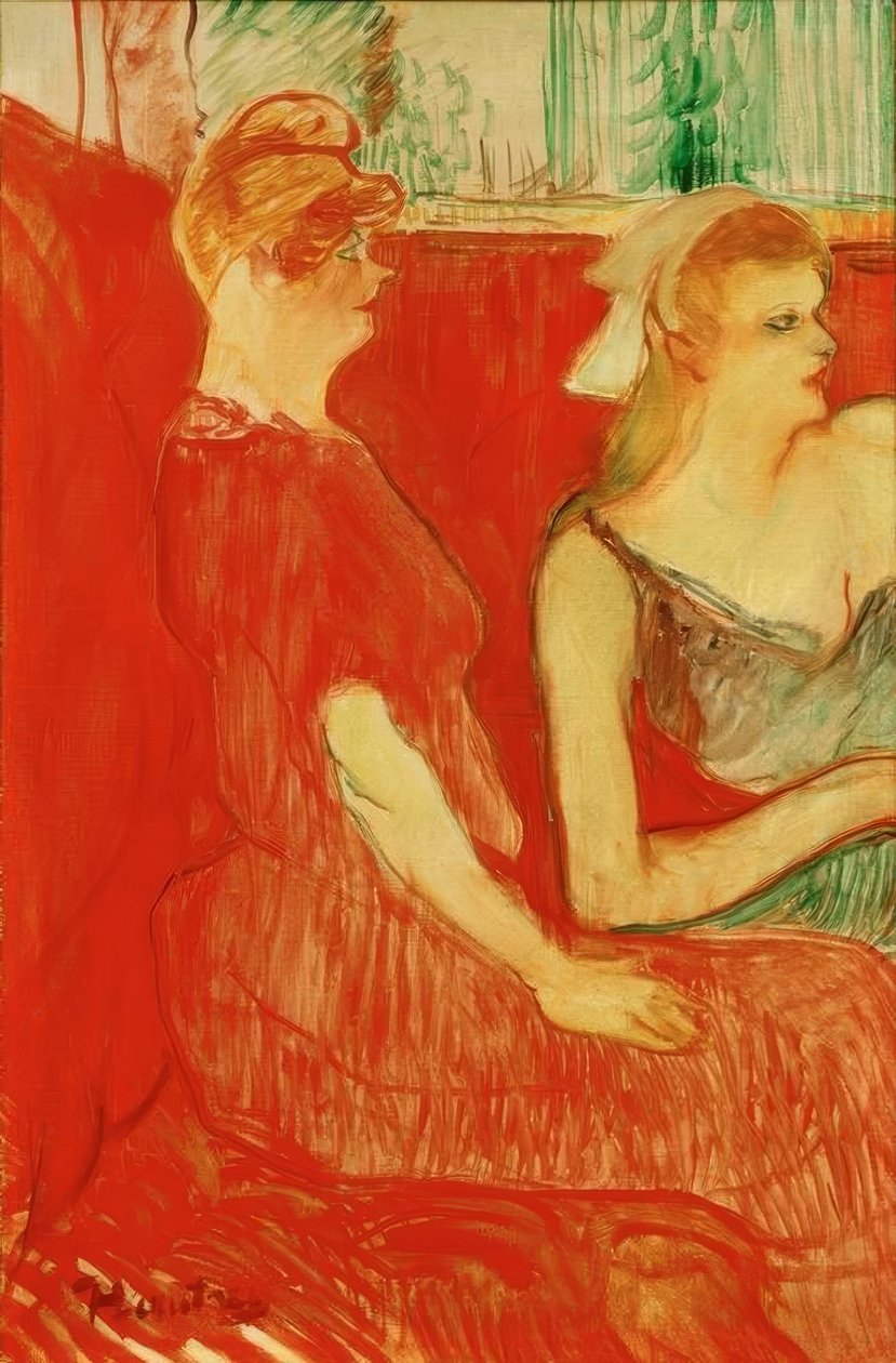 Jag är Salon der Rue des Moulins av Henri de Toulouse Lautrec