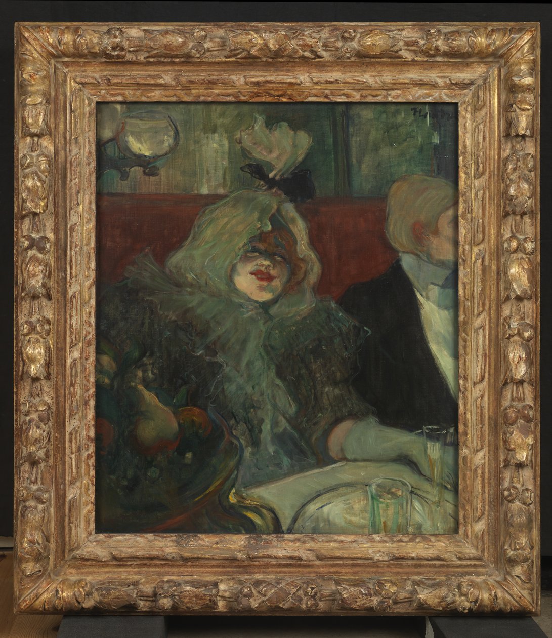 I en privat matsal (At the Rat Mort), ca 1899 (se även 3749) av Henri de Toulouse Lautrec