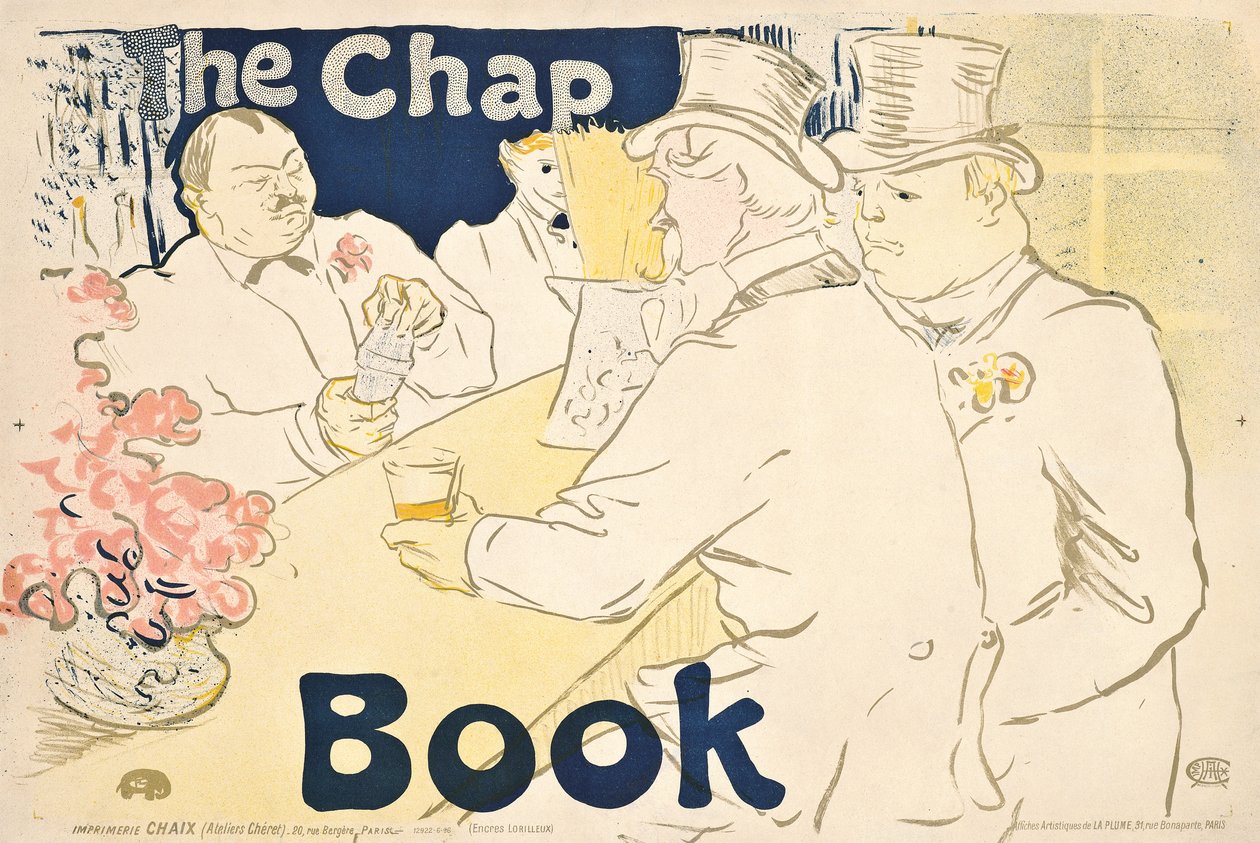 Irish and American Bar, Rue Royale- affisch för "The Chap Book", 1895 av Henri de Toulouse Lautrec
