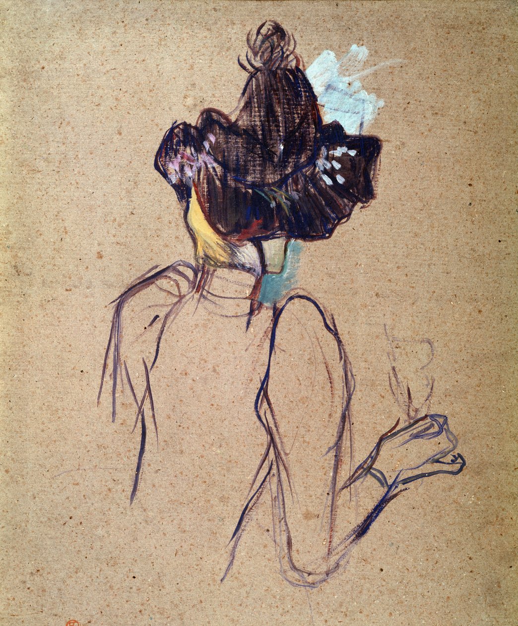 Jane Avril (olja på kartong av Henri de Toulouse Lautrec