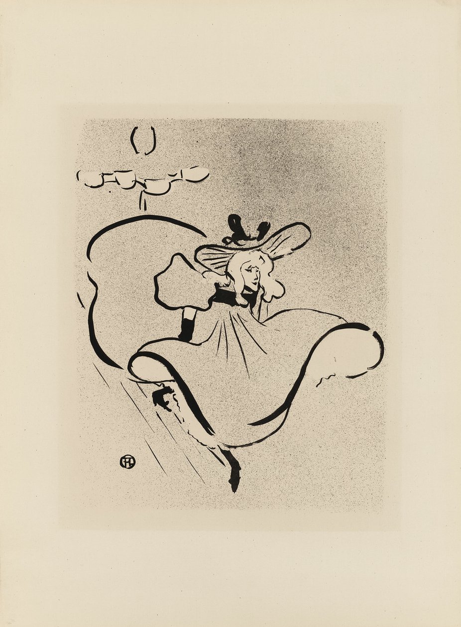 Jane Avril, från Le Café-Concert av Henri de Toulouse Lautrec