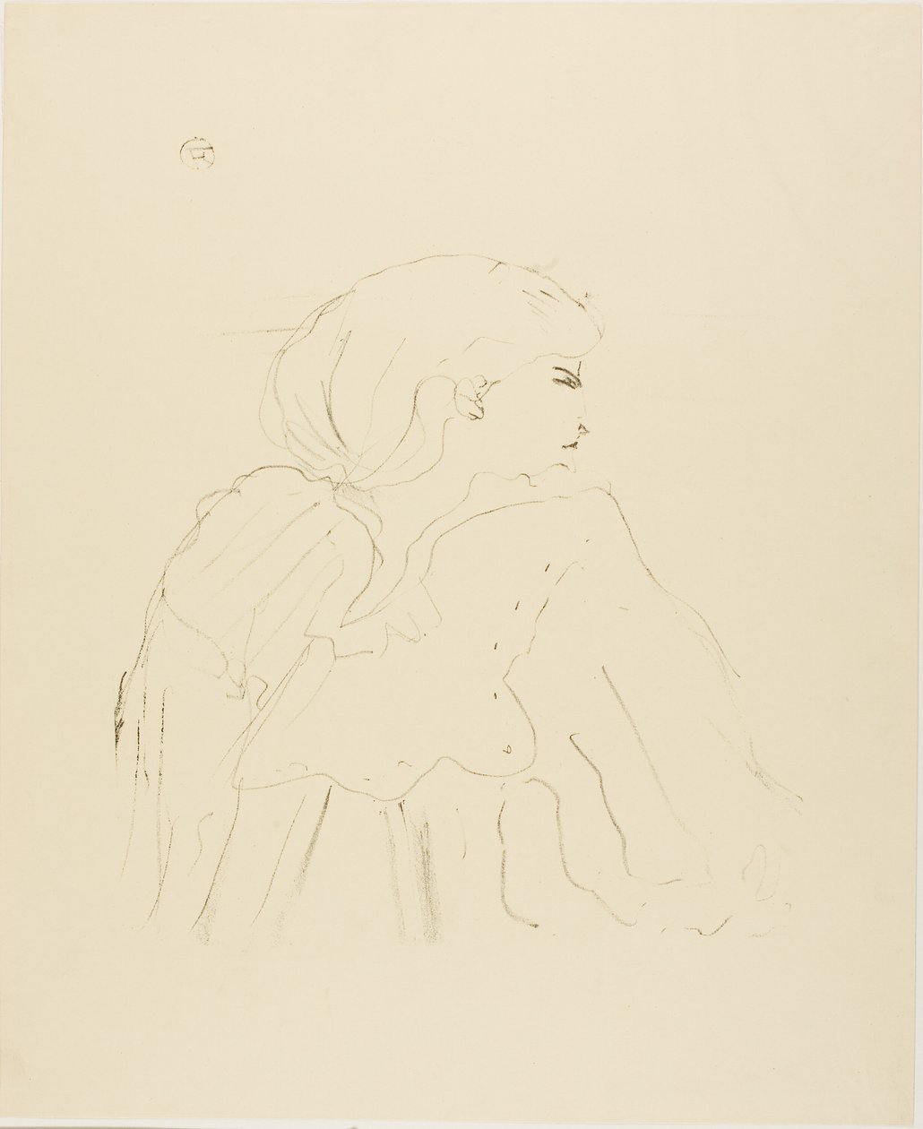 Jane Hading, från Thirteen Lithographs av Henri de Toulouse Lautrec