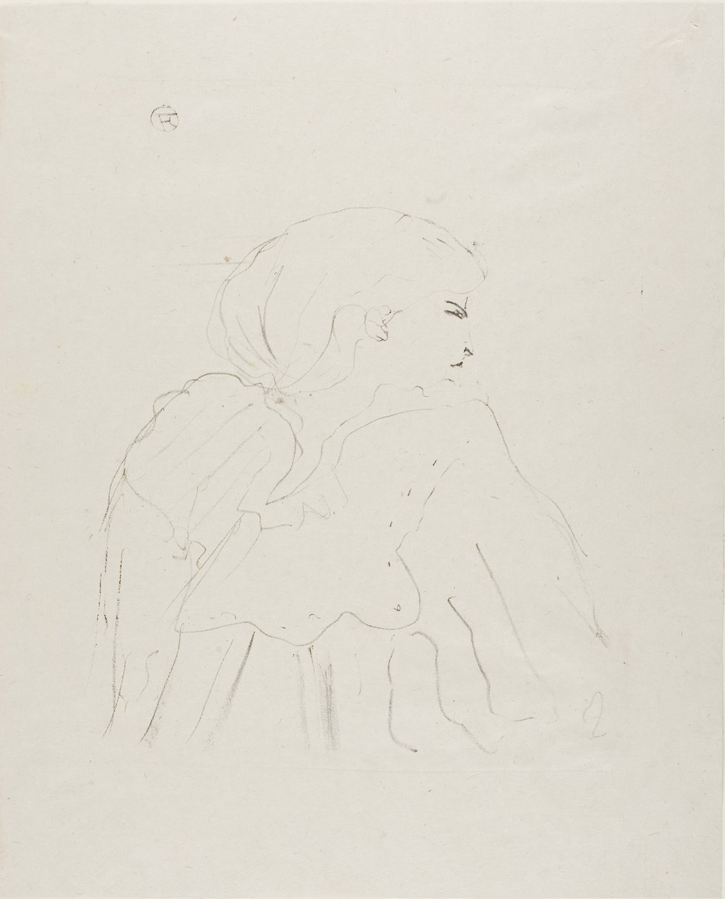 Jane Hading, från Treize Lithographies av Henri de Toulouse Lautrec
