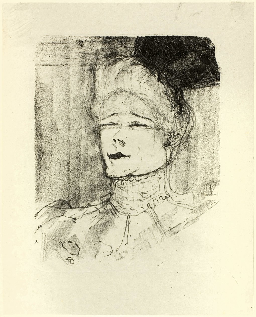 Jeanne Granier, från Treize Lithographies av Henri de Toulouse Lautrec