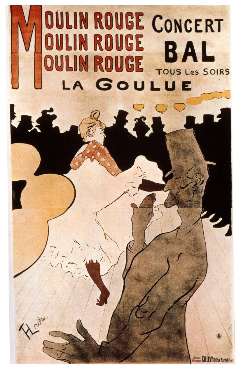 La Goulue vid Moulin Rouge, 1892. av Henri de Toulouse Lautrec