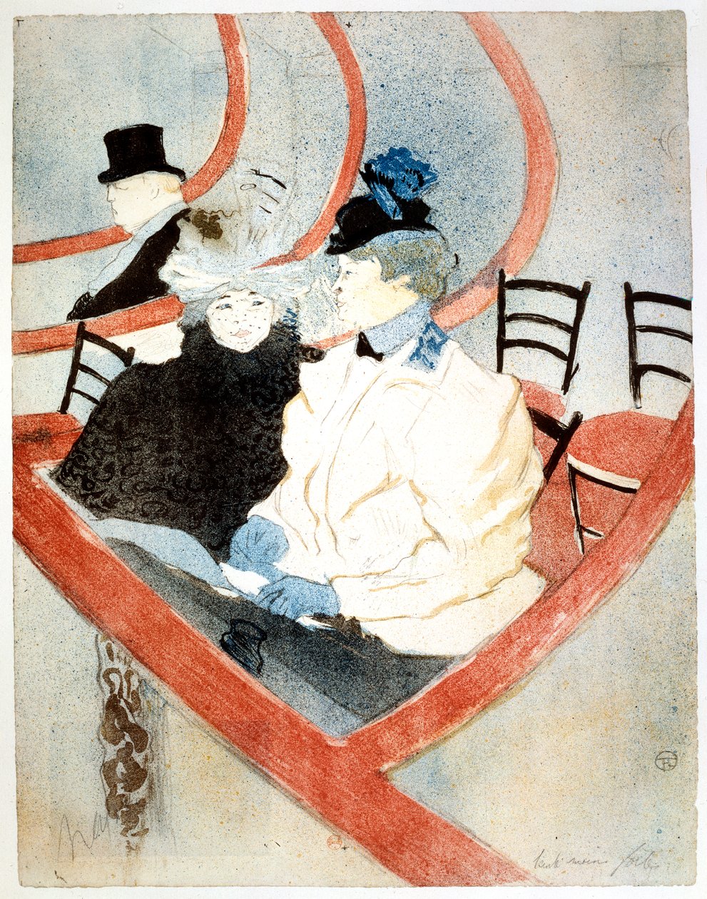Storlogen The Royal Box, 1896-1897 av Henri de Toulouse Lautrec