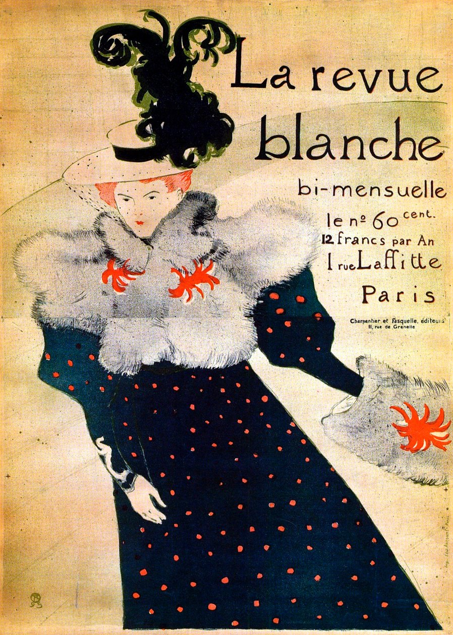 La Revue Blanche, c1800-talet. av Henri de Toulouse Lautrec