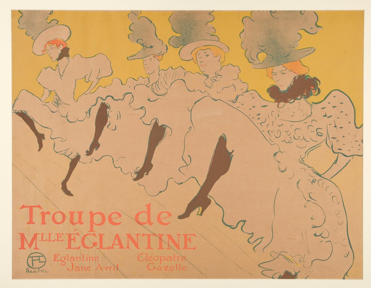 Truppen av Mademoiselle Eglantine (Mademoiselle Eglantine av Henri de Toulouse Lautrec