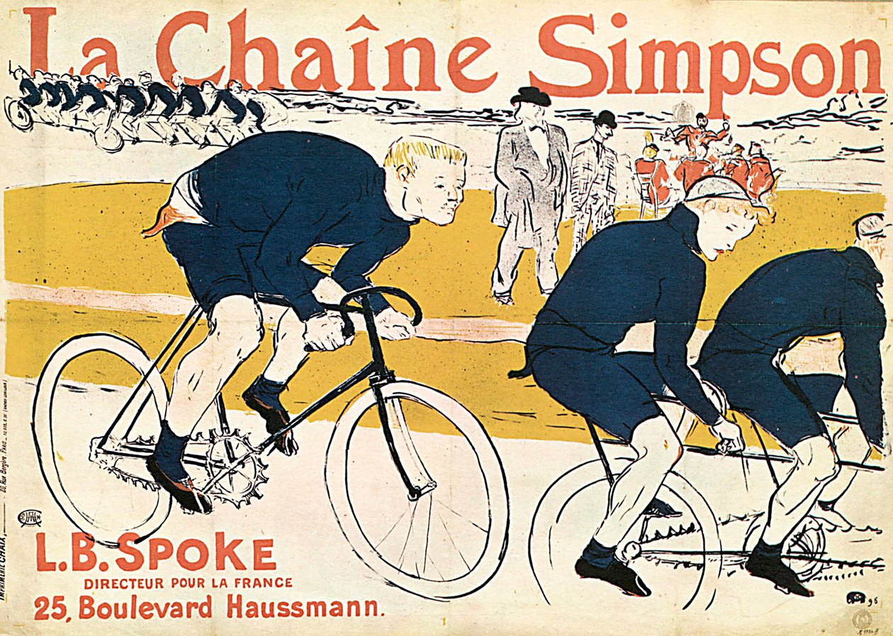 The Simson Chain, reklamaffisch, 1896. av Henri de Toulouse Lautrec