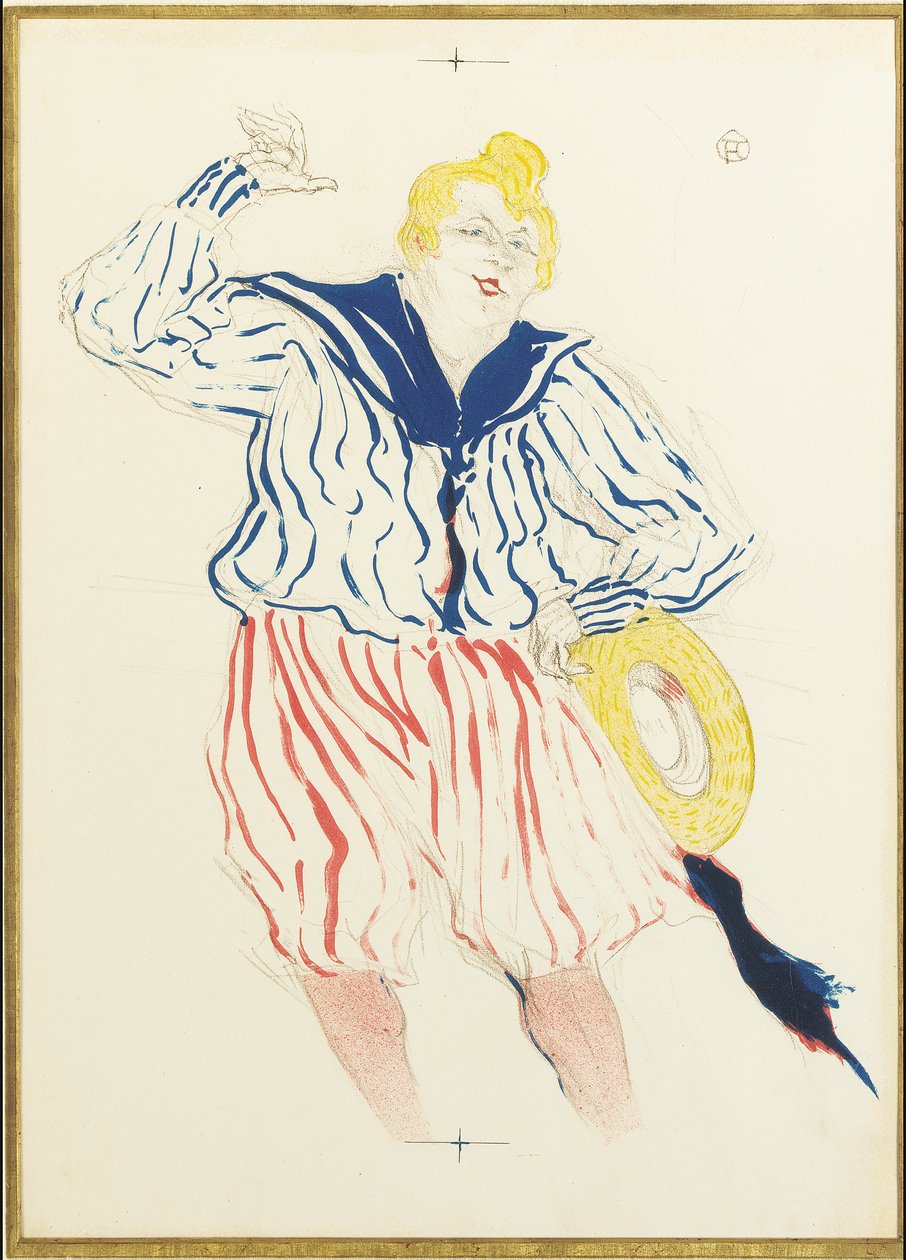 Sjömanssången, på stjärnan, Le Havre av Henri de Toulouse Lautrec