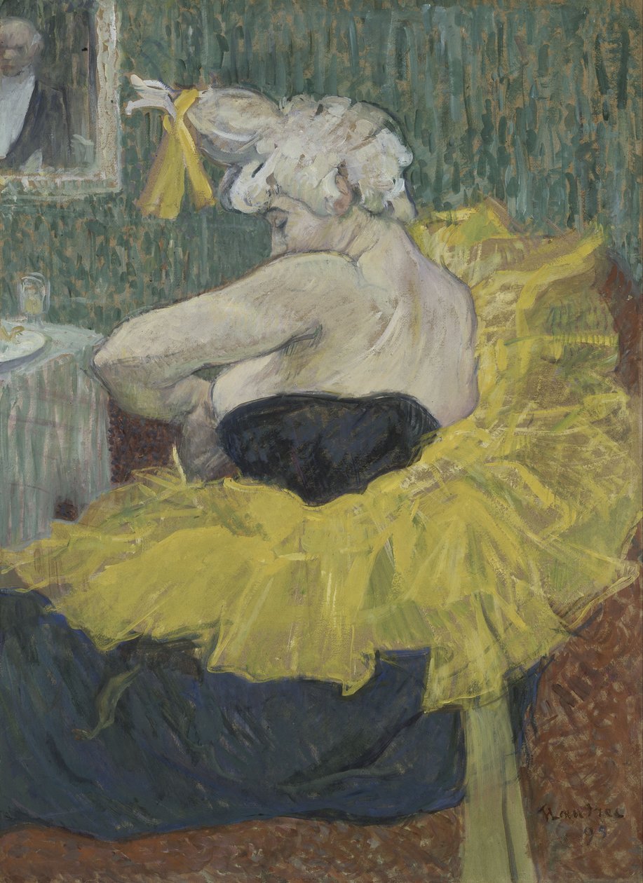 La clownesse Cha-U-Kao av Henri de Toulouse Lautrec