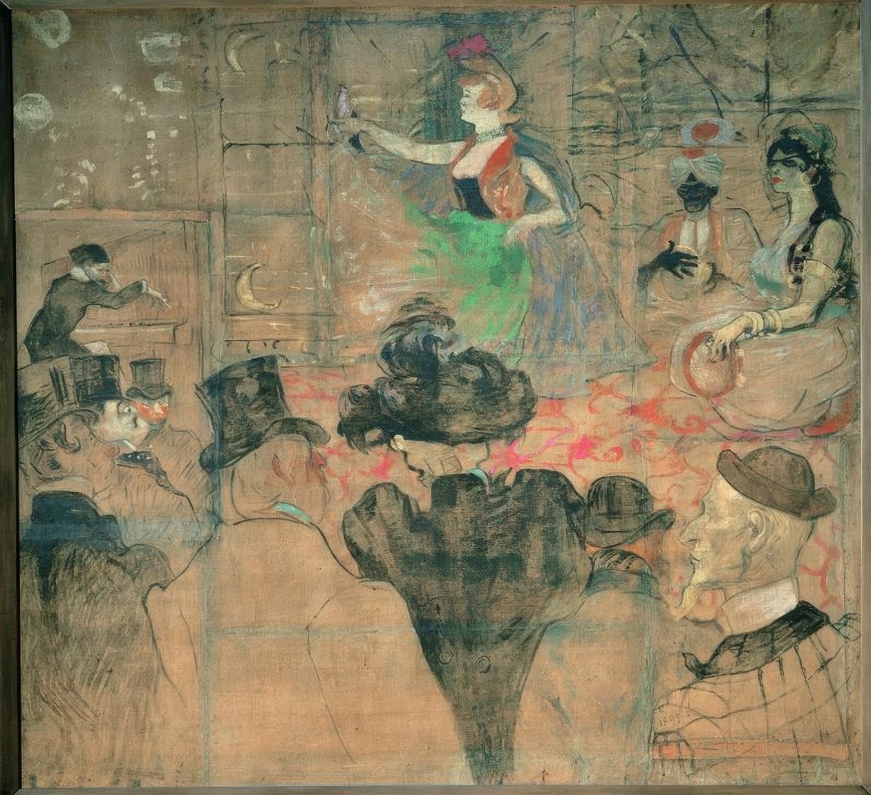 Morisk dans, eller Les Almées av Henri de Toulouse Lautrec
