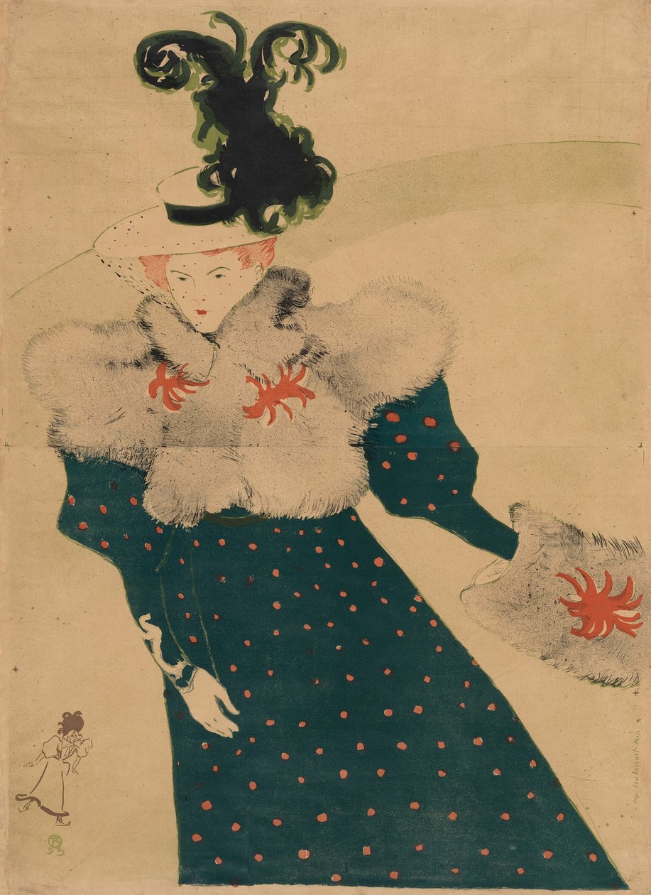 Den vita tidningen av Henri de Toulouse Lautrec