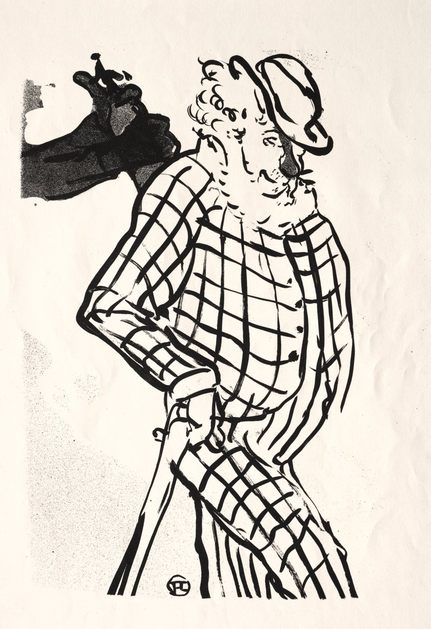 Café-konserten: American Singer av Henri de Toulouse Lautrec