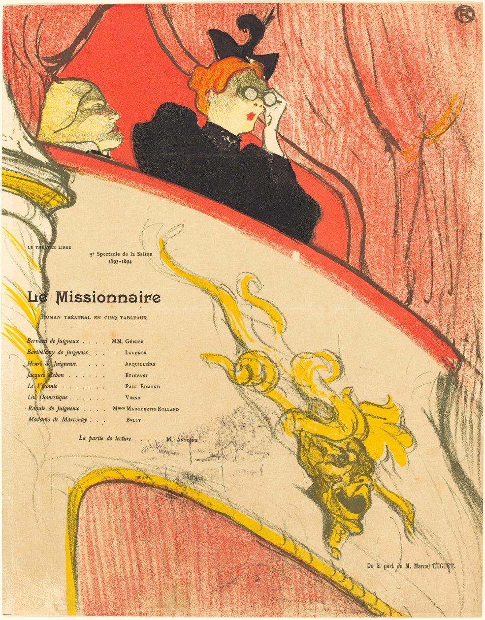 Missionären av Henri de Toulouse Lautrec
