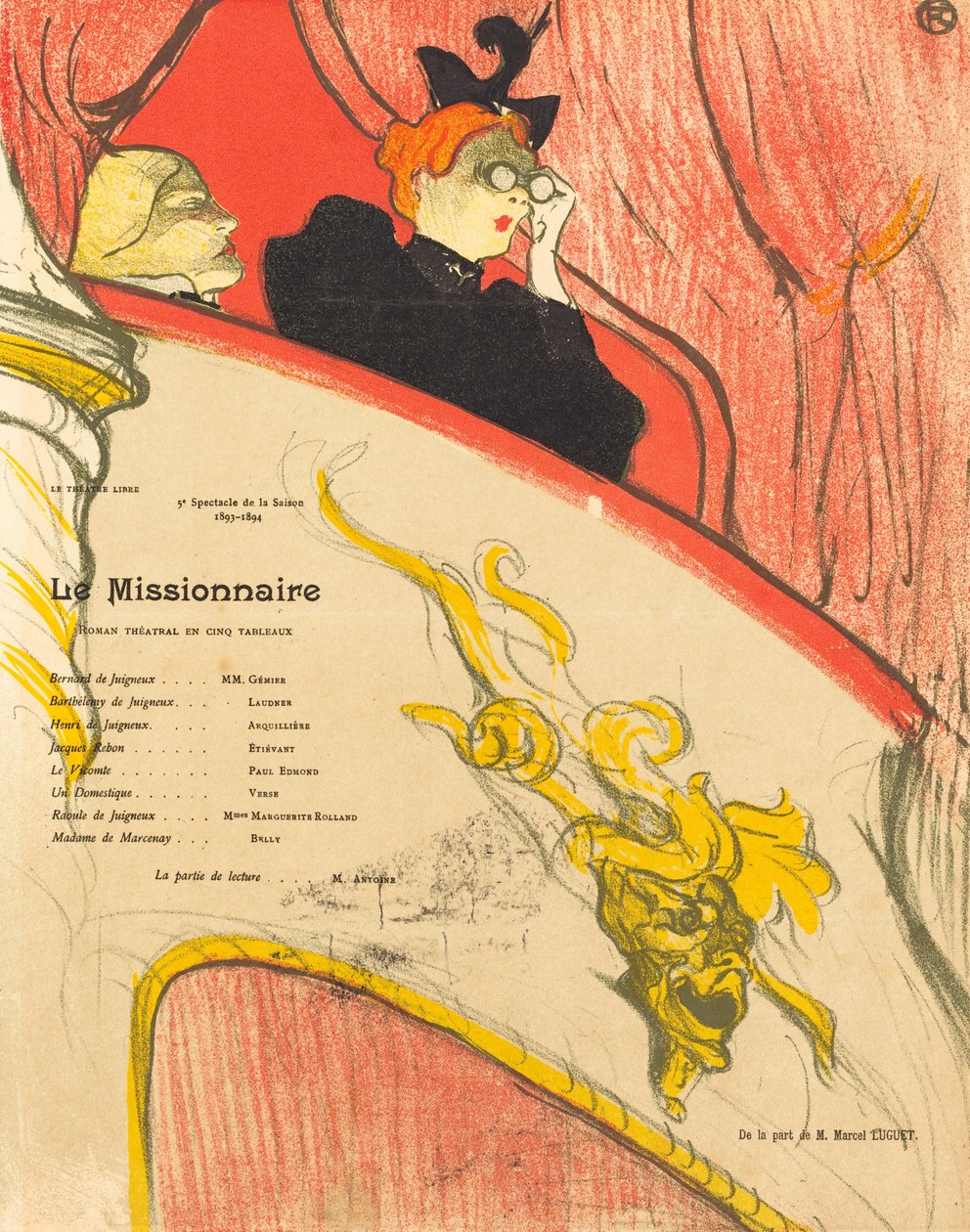 Missionären, 1894. av Henri de Toulouse Lautrec