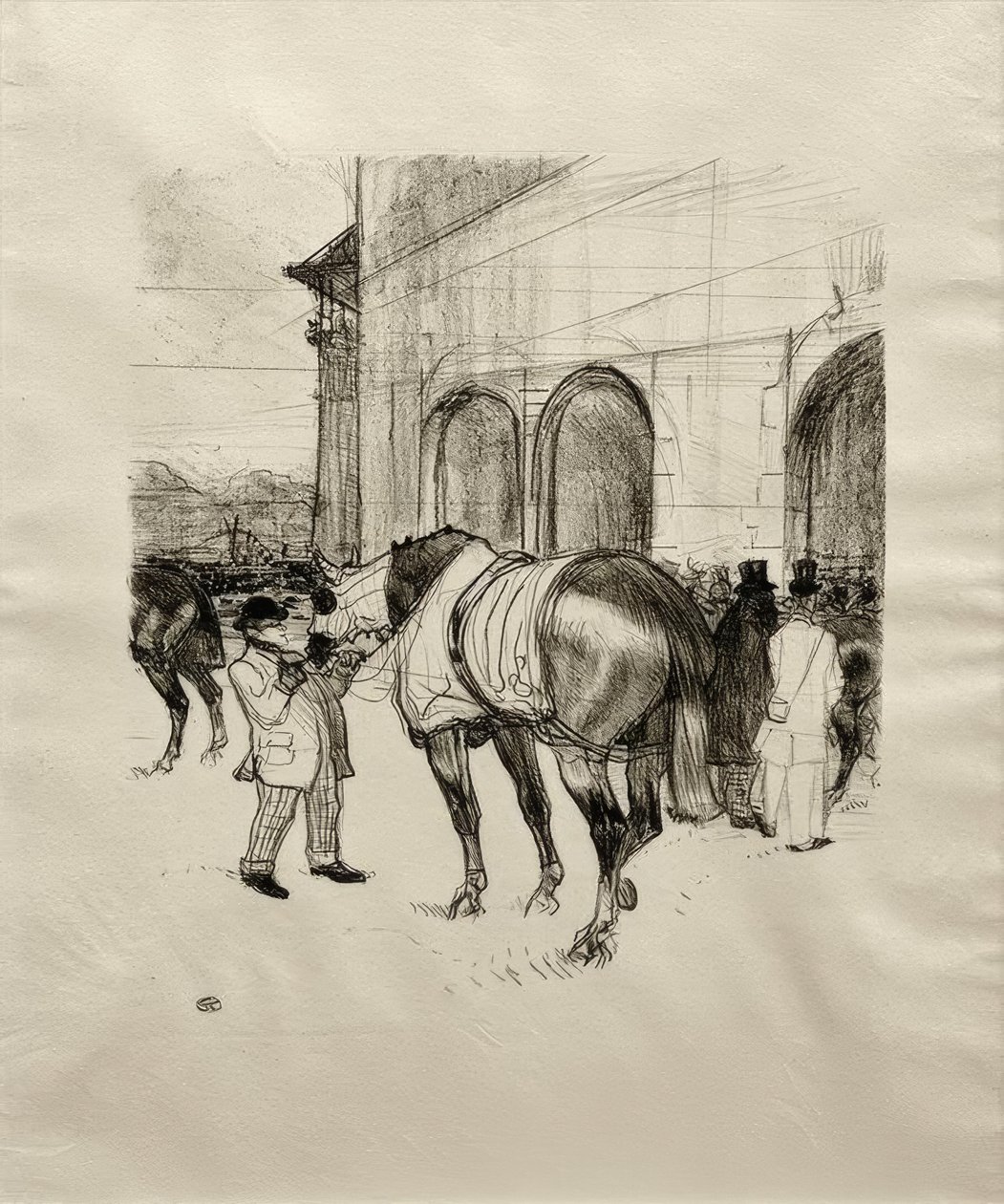 The Paddock av Henri de Toulouse Lautrec