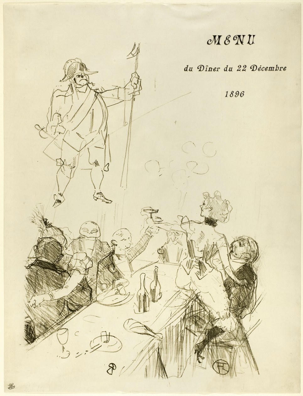 Le Suisse, Meny av Henri de Toulouse Lautrec