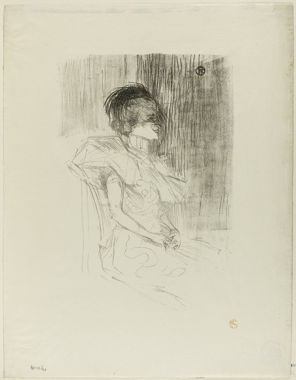 Långivaren sitter av Henri de Toulouse Lautrec