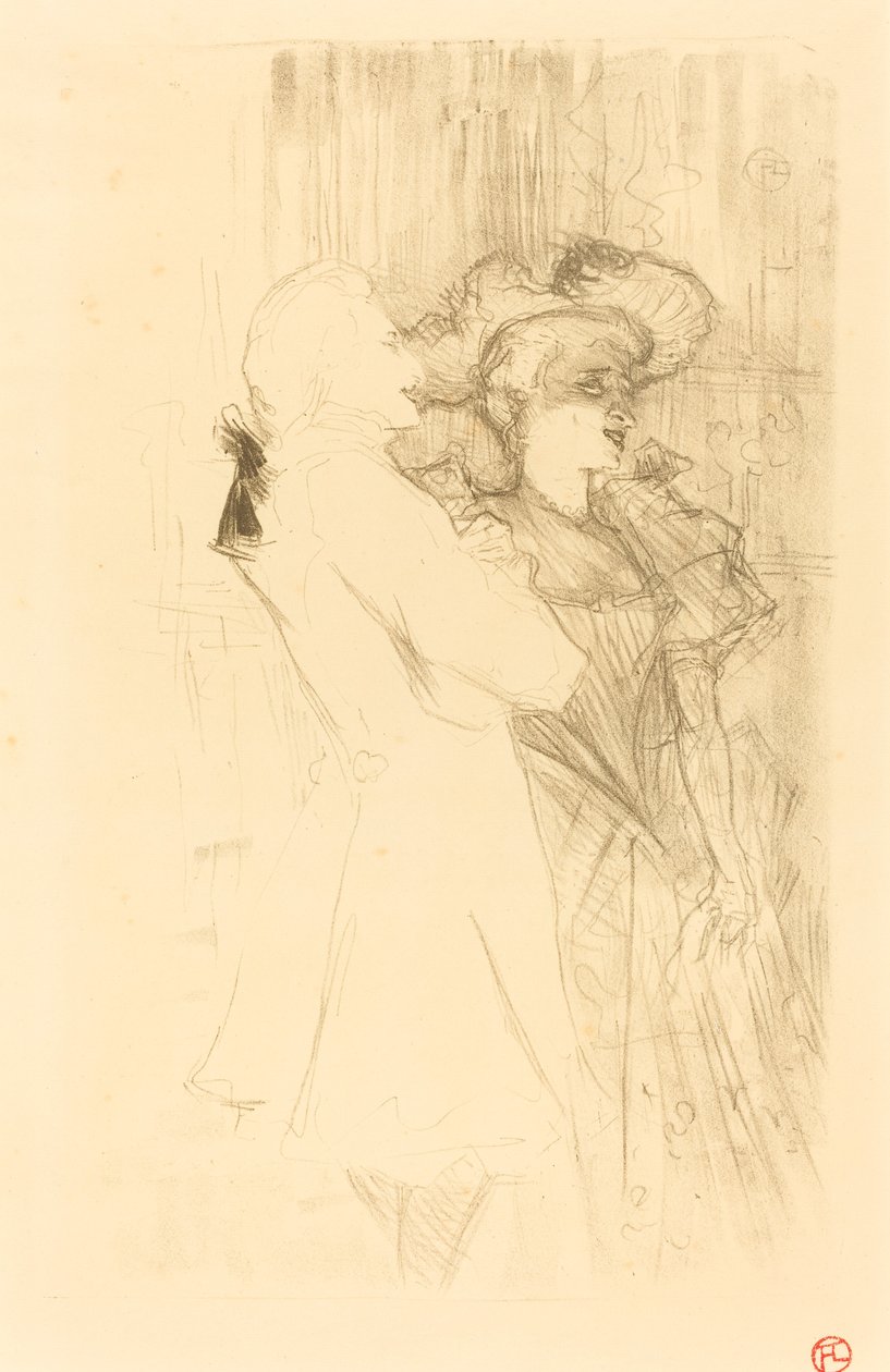 Lender och Auguez i La chanson de fortunio Lender och Auguez i La chanson..., 1895. av Henri de Toulouse Lautrec