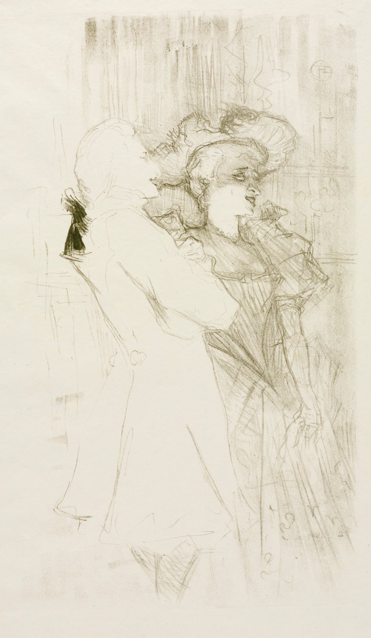 Lender och Auguez i The Song of Fortune, 1895. av Henri de Toulouse Lautrec