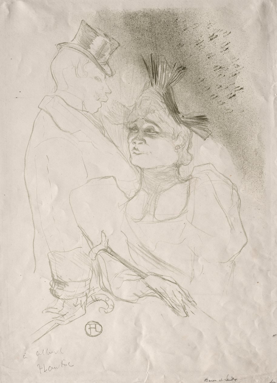 Långiver och friherre av Henri de Toulouse Lautrec