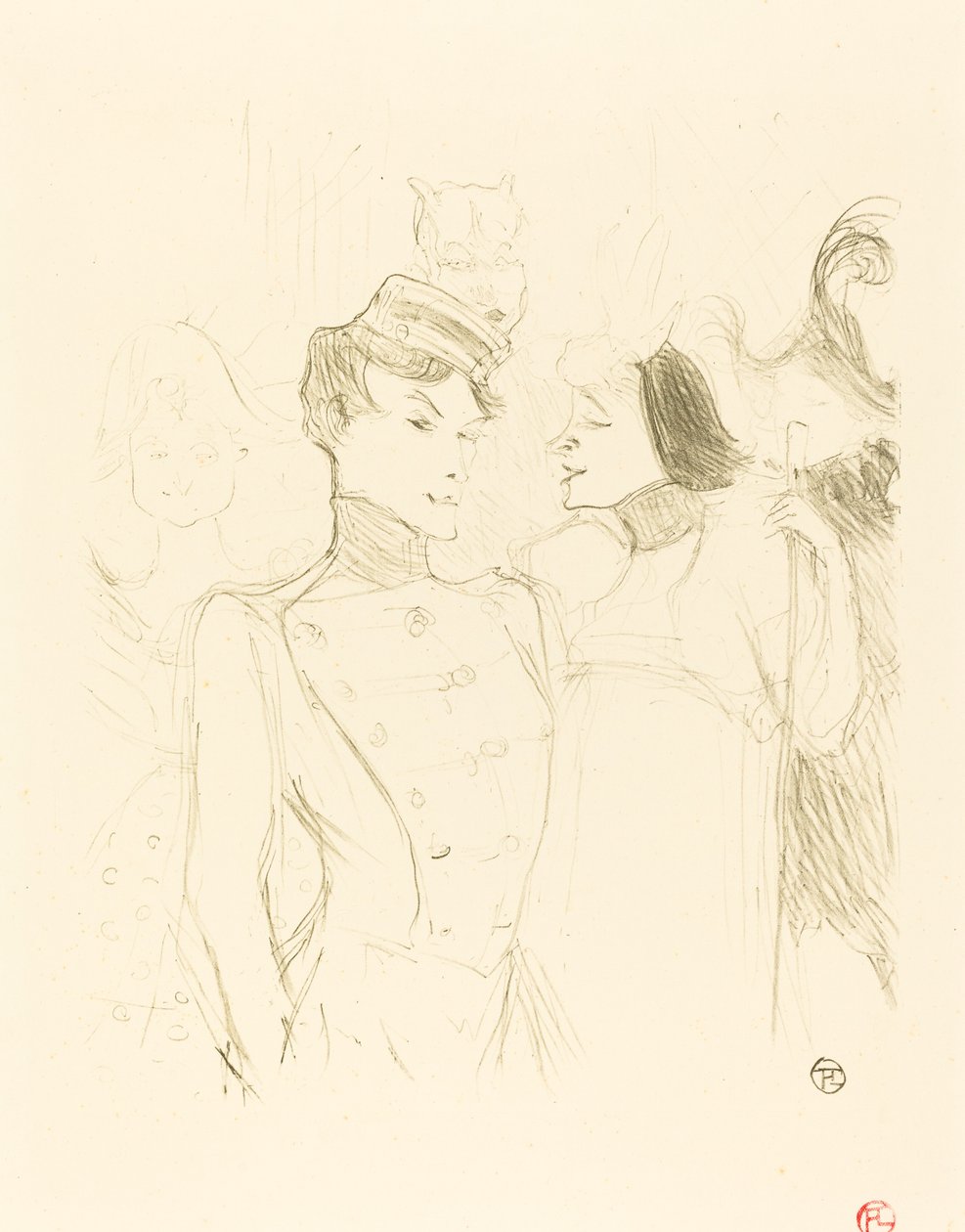 Lender och Lavalliere Lender och Lavalliere, 1895. av Henri de Toulouse Lautrec