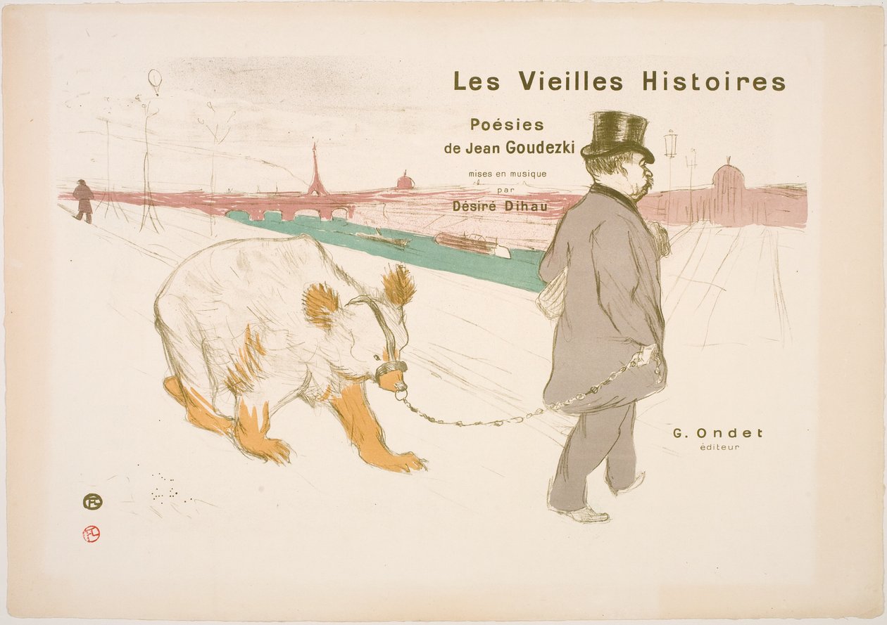 Gamla berättelser, omslag av Henri de Toulouse Lautrec