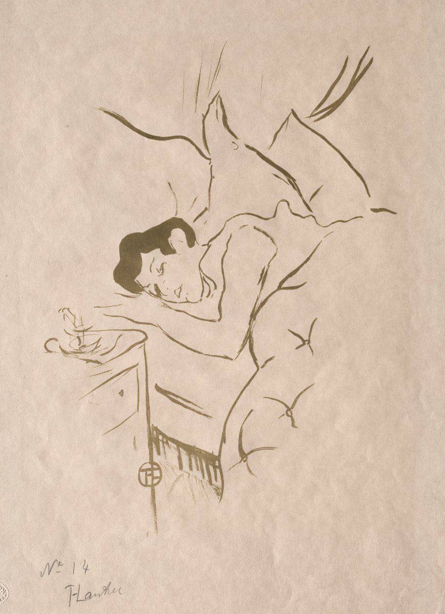 De gamla berättelserna: Din mun av Henri de Toulouse Lautrec
