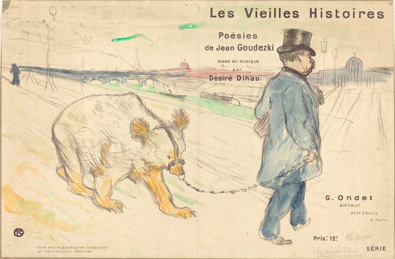 Old Stories (omslag/frontispice) av Henri de Toulouse Lautrec