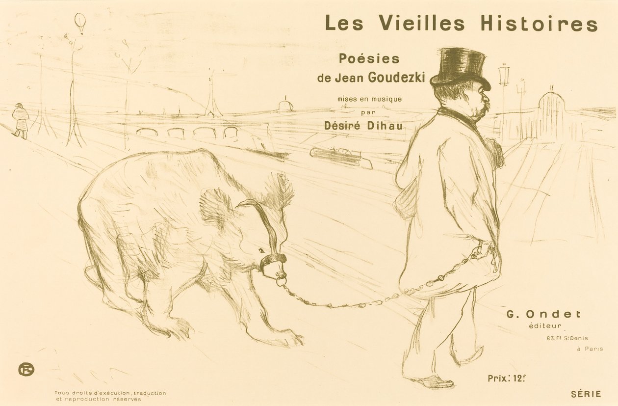 Gamla berättelser täcker framsidan, 1893. av Henri de Toulouse Lautrec