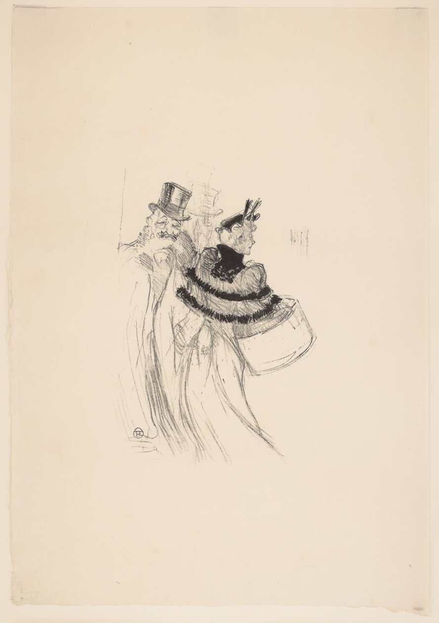 De gamla herrarna av Henri de Toulouse Lautrec