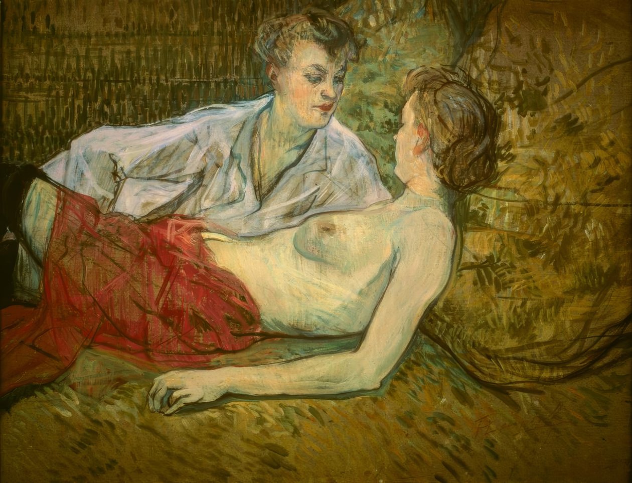 De två vännerna av Henri de Toulouse Lautrec