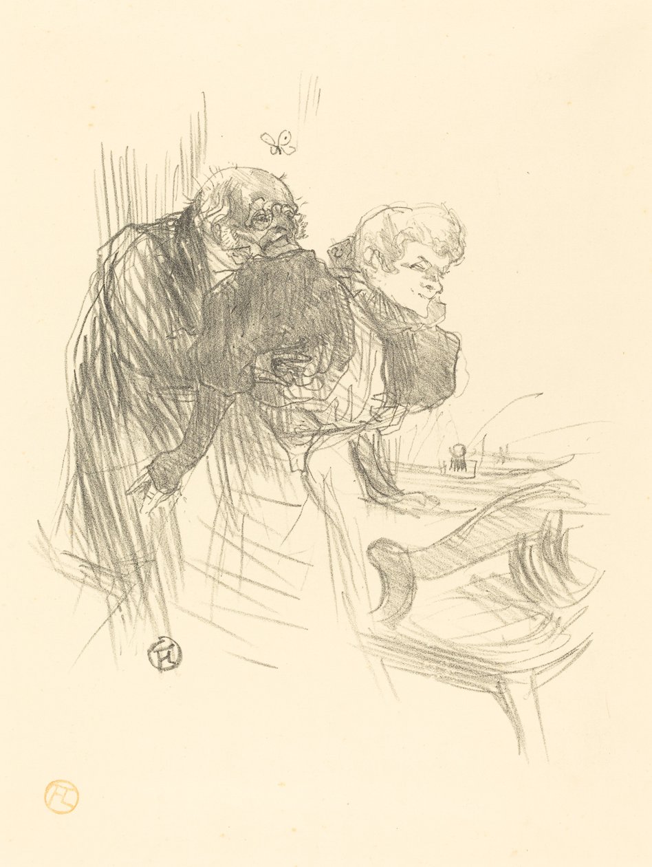 gamla fjärilar av Henri de Toulouse Lautrec