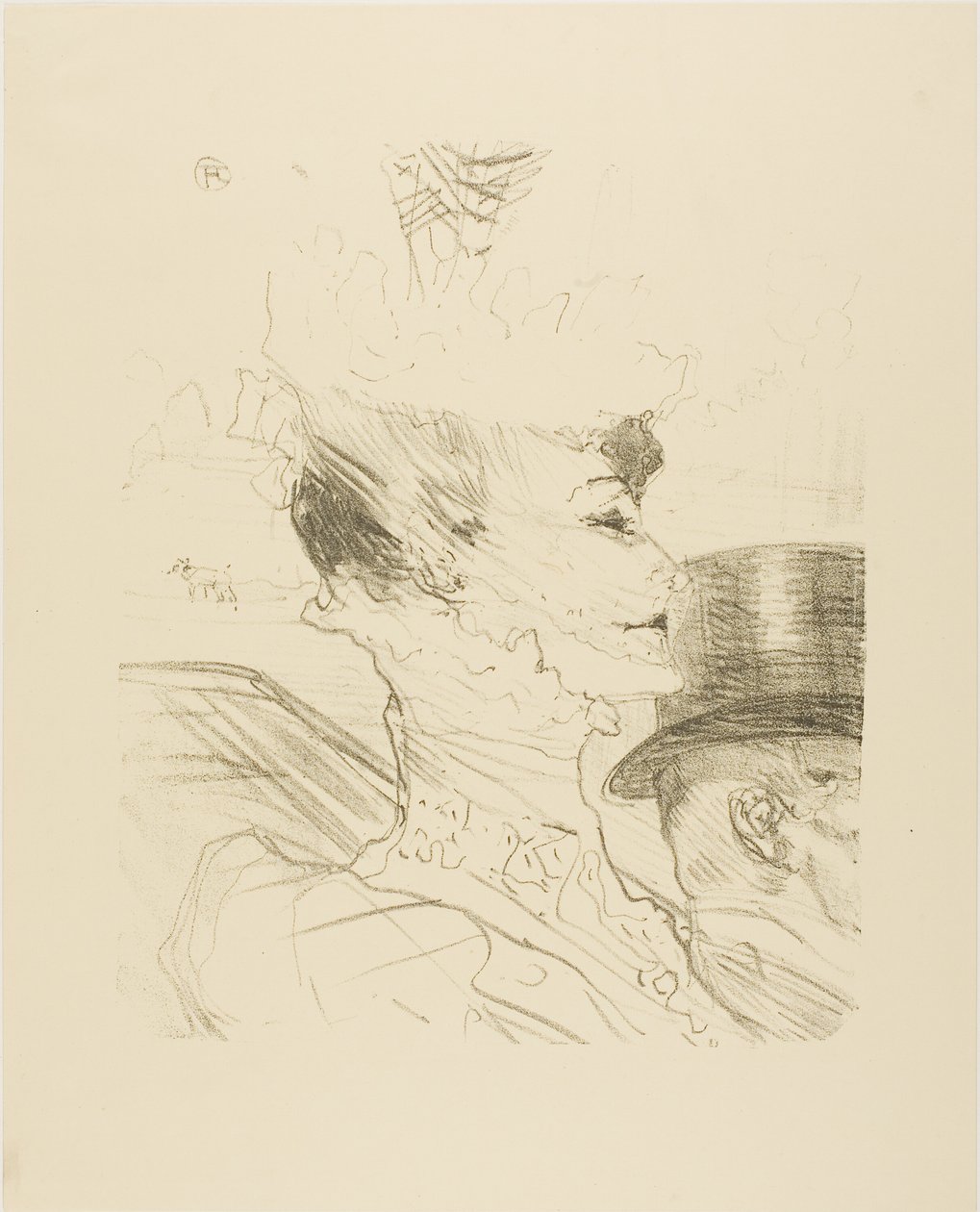 Louise Balthy, från Treize Lithographies av Henri de Toulouse Lautrec