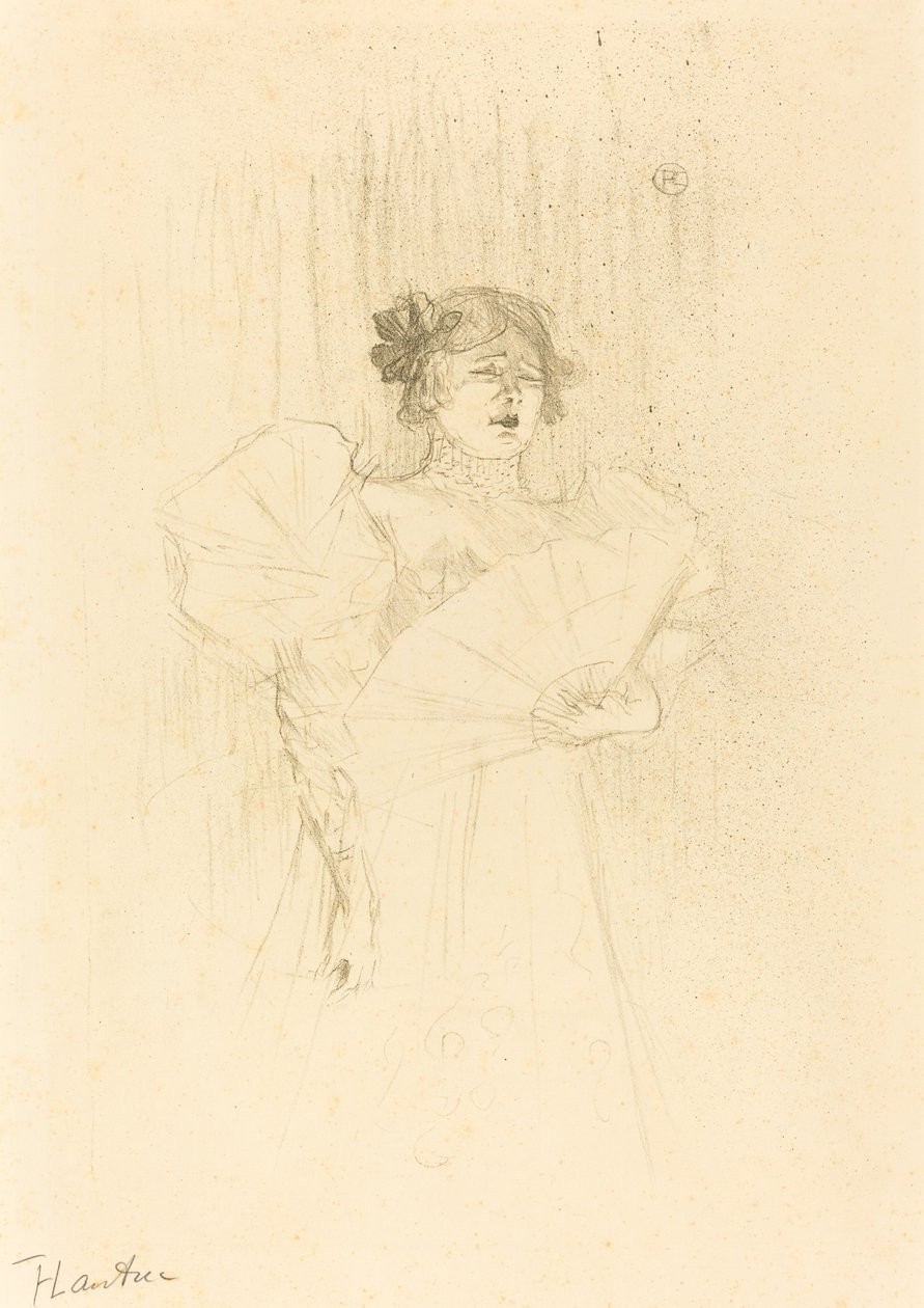 Luce Myres Full Face Luce Myrès, hel ansikte, 1895. av Henri de Toulouse Lautrec