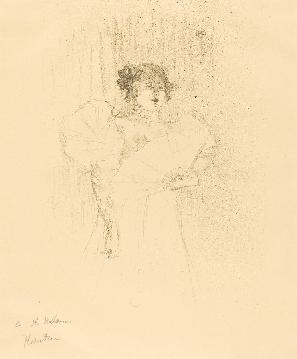 Luce Myres Full Face Luce Myrès, hel ansikte, 1895. av Henri de Toulouse Lautrec